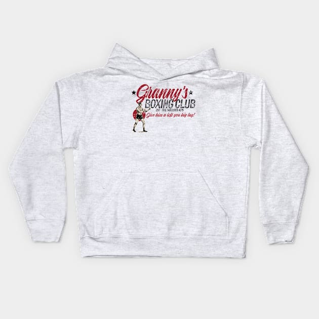 Granny's Boxing Club Kids Hoodie by ResortMagicMerch